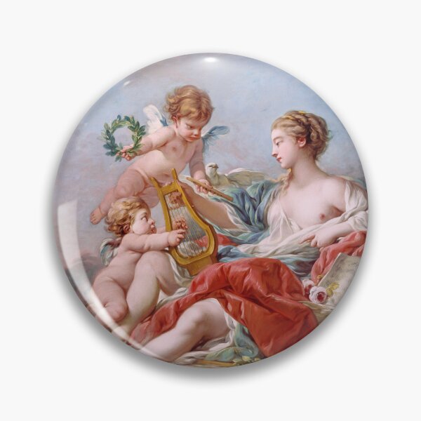 Item preview, Allégorie de la Musique by François Boucher Remastered Xzendor7 Classical Art Old Masters Reproductions designed and sold by Xzendor7 Digital Art Creations.