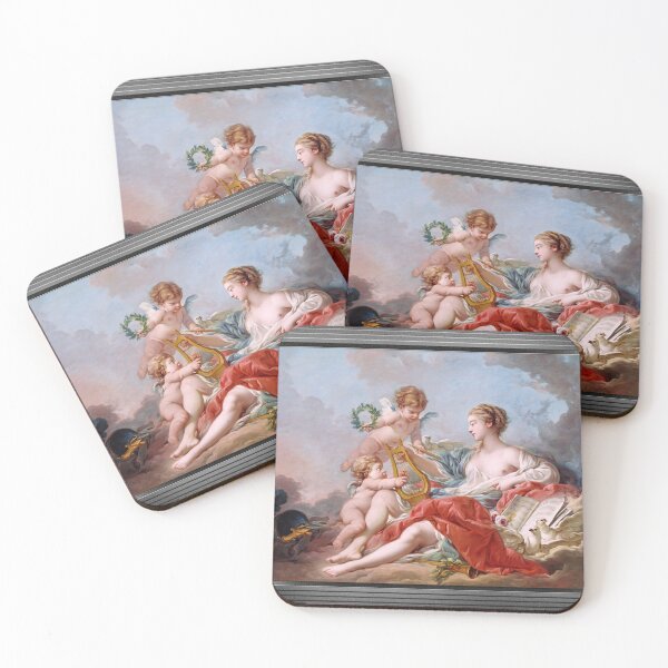 Item preview, Allégorie de la Musique by François Boucher Remastered Xzendor7 Classical Art Old Masters Reproductions designed and sold by Xzendor7 Digital Art Creations.