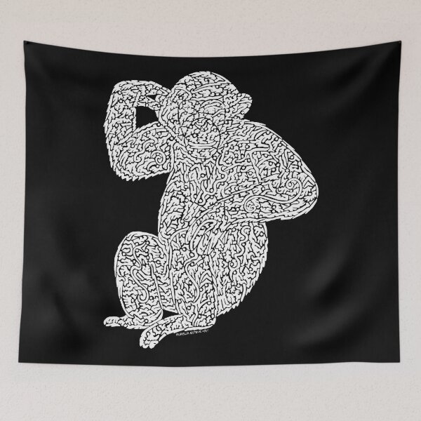 Item preview,  Chimpanzee (white) designed and sold by aureliart66.