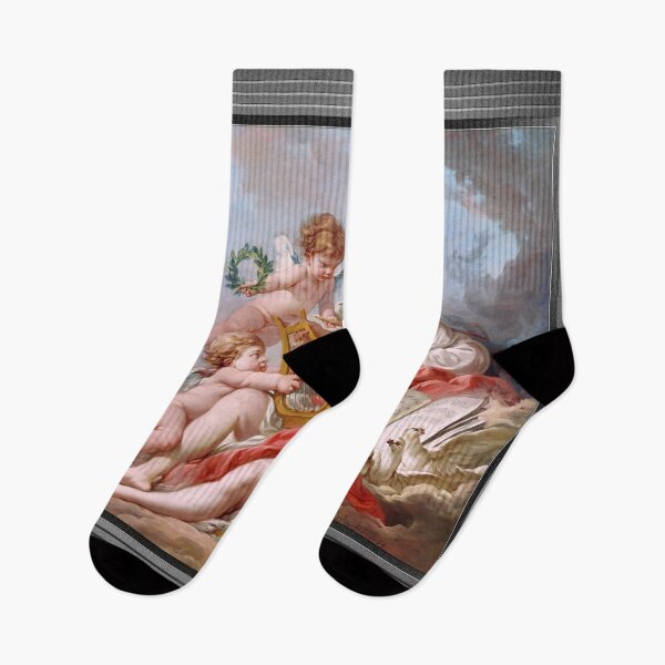 Item preview, Allégorie de la Musique by François Boucher Remastered Xzendor7 Classical Art Old Masters Reproductions designed and sold by Xzendor7 Digital Art Creations.