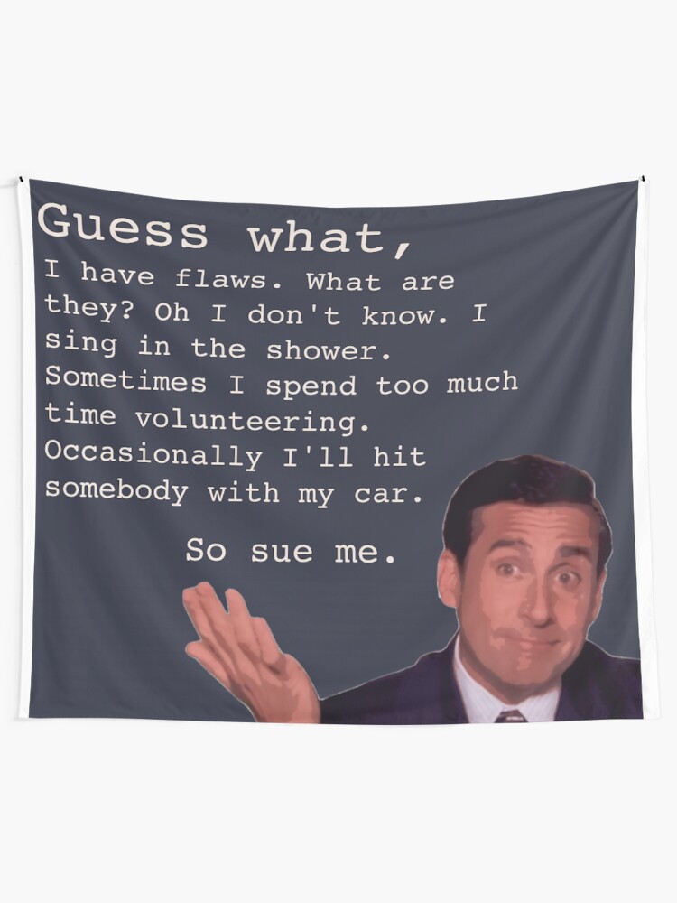 Alternate view of Michael Scott Quotes Tapestry