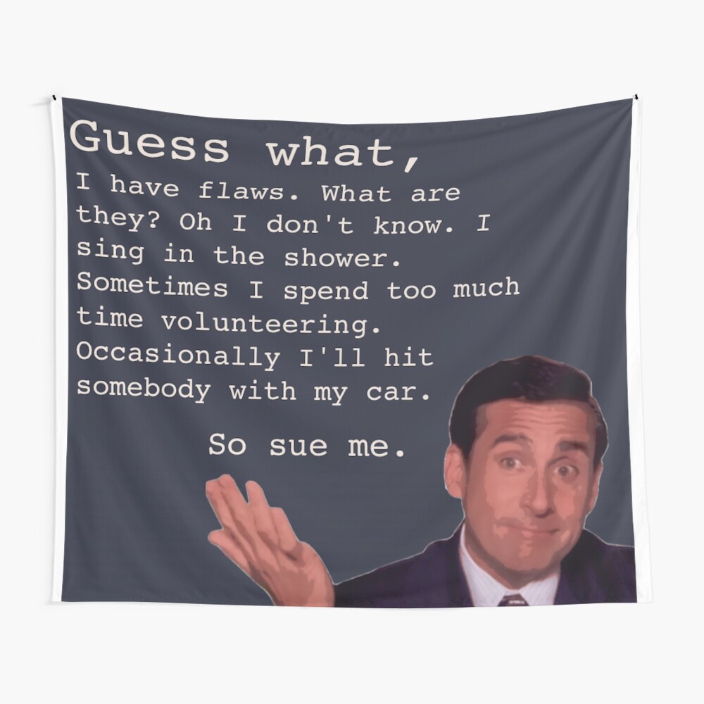 Michael Scott Quotes Wall Tapestry