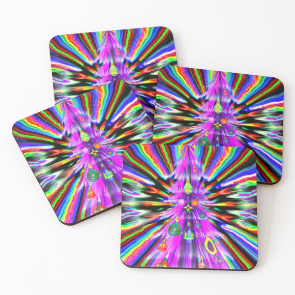 Item preview, Psychedelic Christmas Tree designed and sold by DreamScapeBazar.