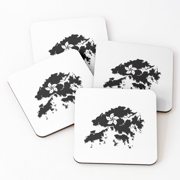 Item preview, Hong Kong Map BLACK 香港 designed and sold by ReddyBeanie.