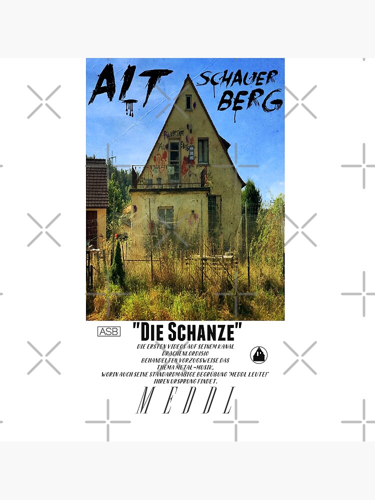 "Die Schanze" Hipster Modern Tshirt Woman Man Gift Premium Matte Vertical Poster