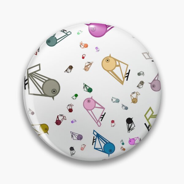 Item preview, Birdopolis Geometric Color Birds Pattern designed and sold by Pixel4Art.