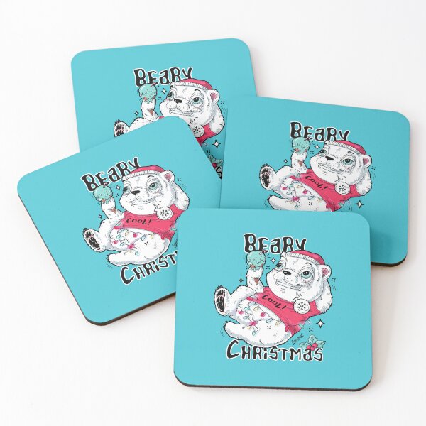 Item preview, Beary Christmas polar bear and winter holiday pun designed and sold by SPIRIMAL.