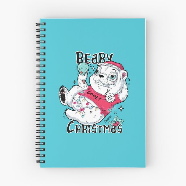 Item preview, Beary Christmas polar bear and winter holiday pun designed and sold by SPIRIMAL.