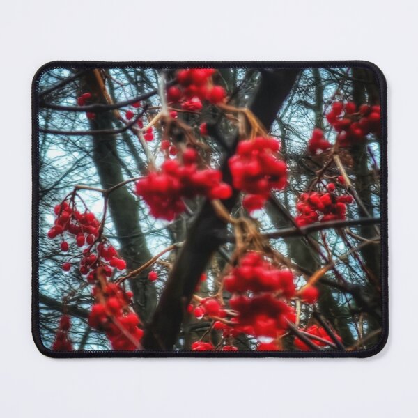 Item preview, Glowing Red Berries on a Rainy Day designed and sold by SXW Designs.