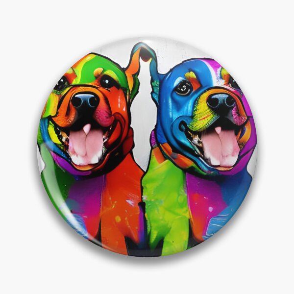 Item preview, Colourful dogs having fun arwork designed and sold by The Love Quill.