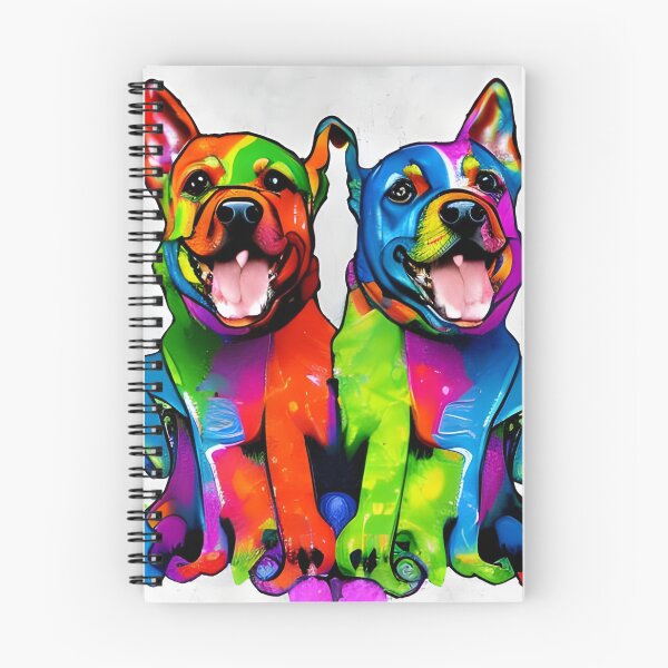 Item preview, Colourful dogs having fun arwork designed and sold by The Love Quill.