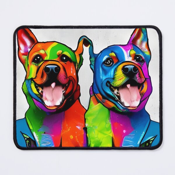 Item preview, Colourful dogs having fun arwork designed and sold by The Love Quill.