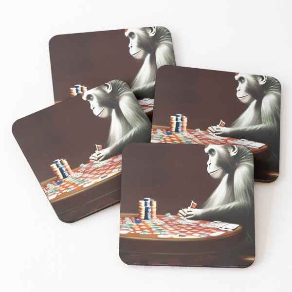 Item preview, Illegal Monkey Playing Games  designed and sold by ShopSunday.