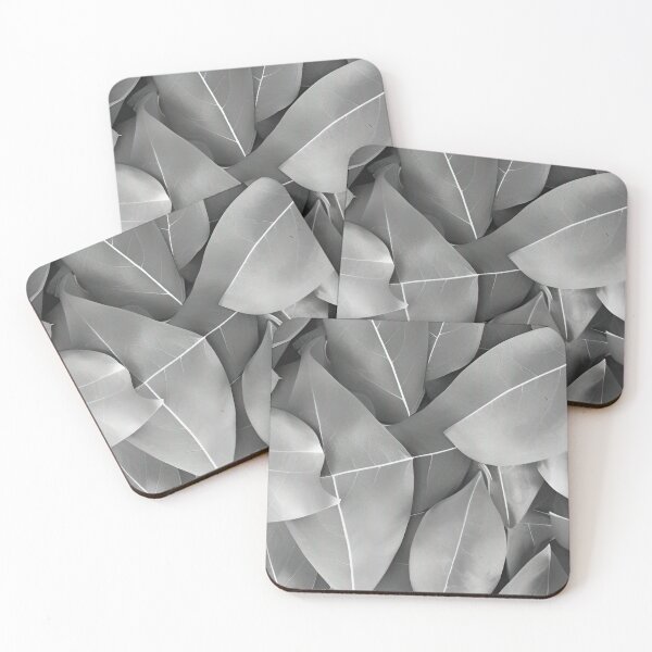 Item preview, Gray Leaves 2 designed and sold by blackwhiteblue.