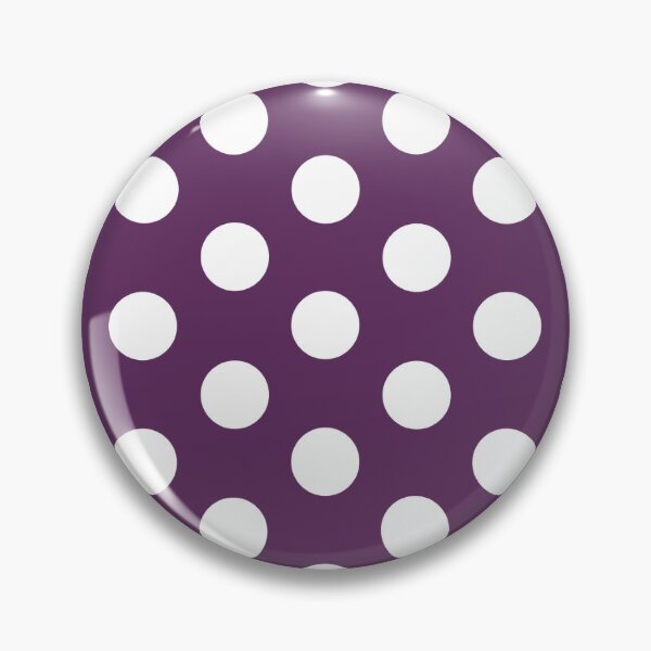 Item preview, Medium WHITE and AUBERGINE PURPLE POLKA DOTS  designed and sold by RachelMacht.