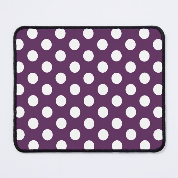 Item preview, Medium WHITE and AUBERGINE PURPLE POLKA DOTS  designed and sold by RachelMacht.