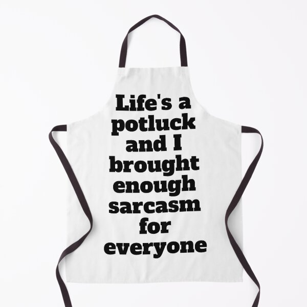 Item preview, Life's a potluck - Funny designed and sold by PellSilversmith.