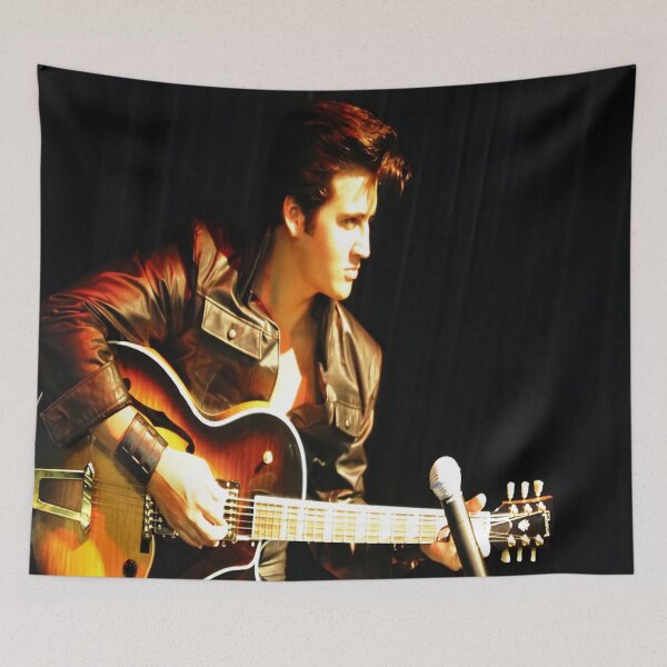 Item preview, Memorable King Of Rock Playing Guitar 70s 80s Concert Poster designed and sold by cricreet.