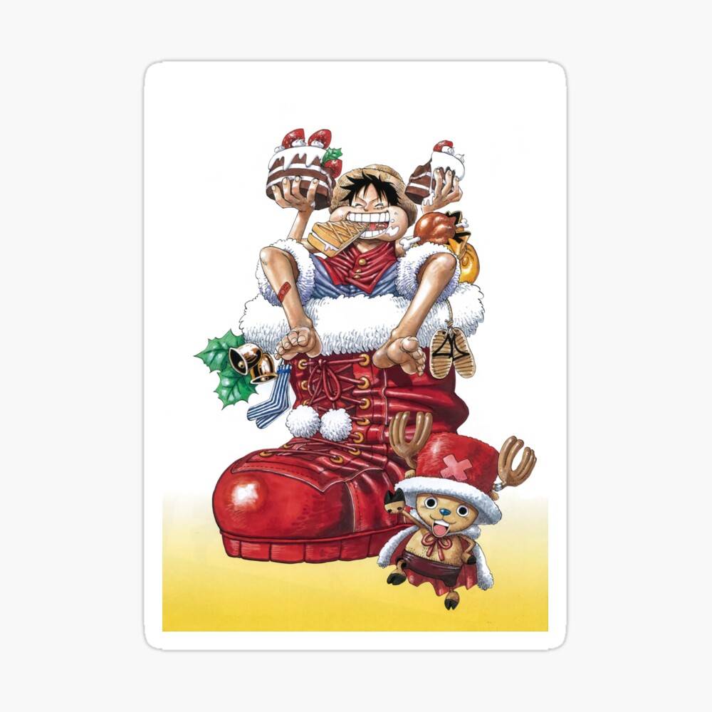anime christmas one piece luffy Mouse Pad for Sale by anime world