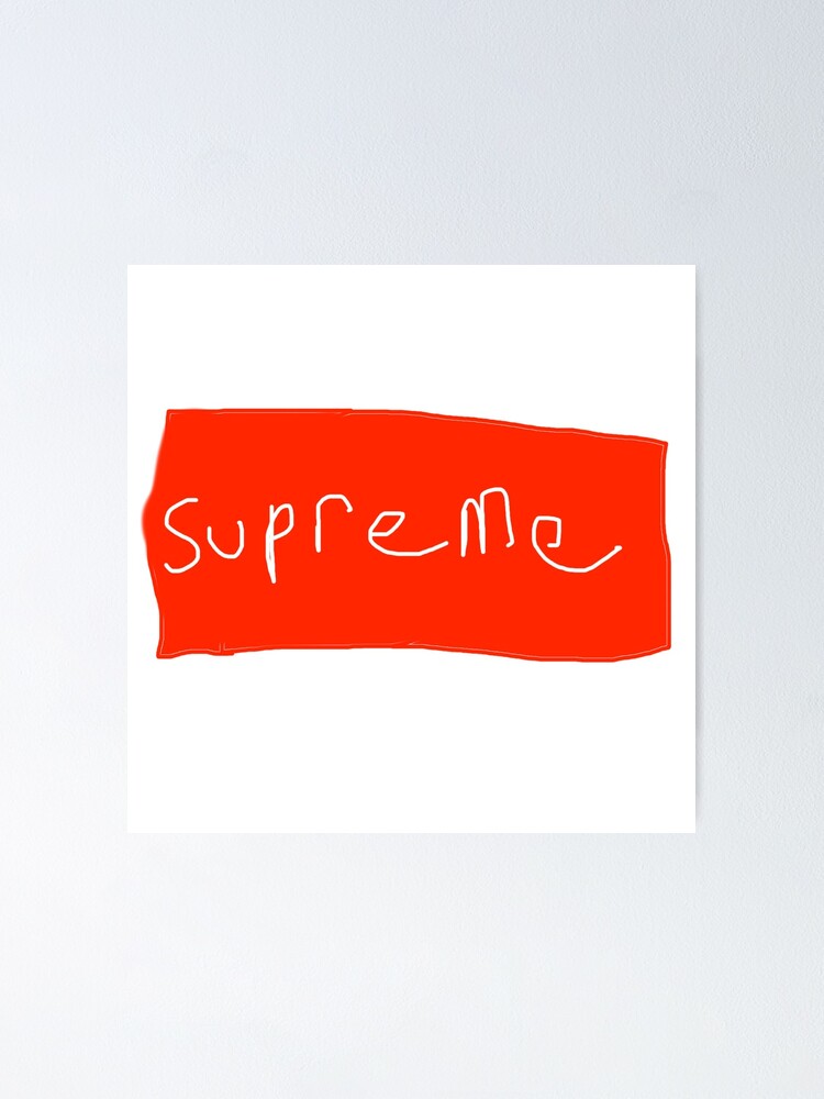 supreme poster real
