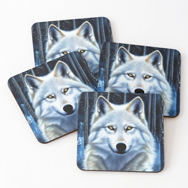 Item preview, White Wolf Snowy Forest designed and sold by MMwolfdogden.
