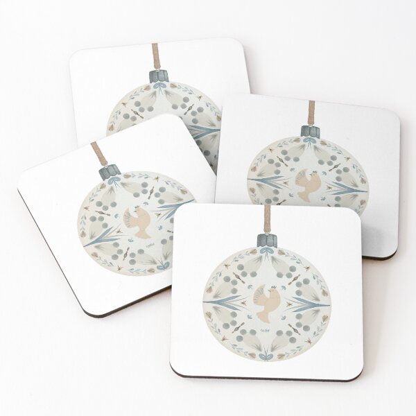 Item preview, Scandinavian Christmas ornament on golden string designed and sold by MoTekent.