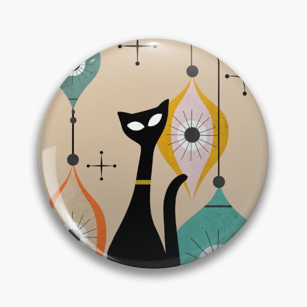 Item preview, Mid Century Christmas Cat 1 designed and sold by dreamprint.