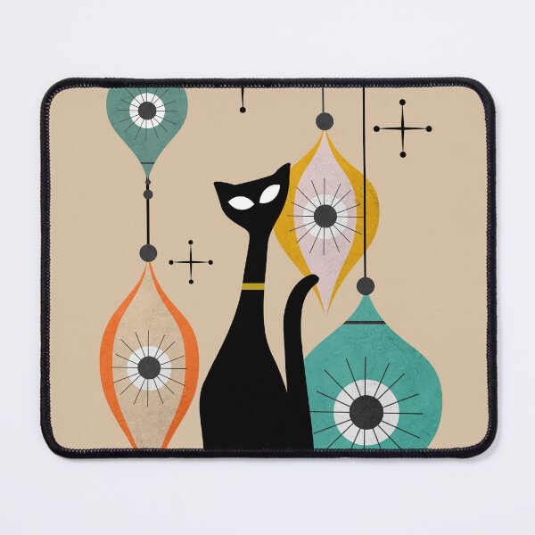Item preview, Mid Century Christmas Cat 1 designed and sold by dreamprint.