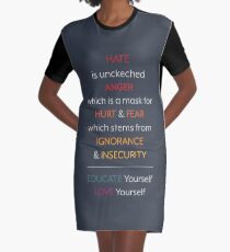 From Hate to Love Graphic T-Shirt Dress
