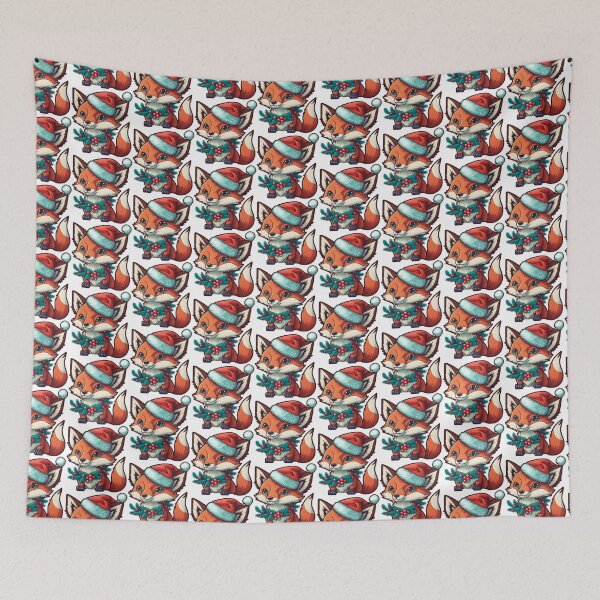 Item preview, Christmas Fox 2 designed and sold by sixblackroses.