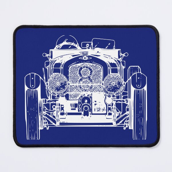 Item preview, Bentley Blower Blue Print style vintage vehicle front and rear views. designed and sold by GoCreatehms.