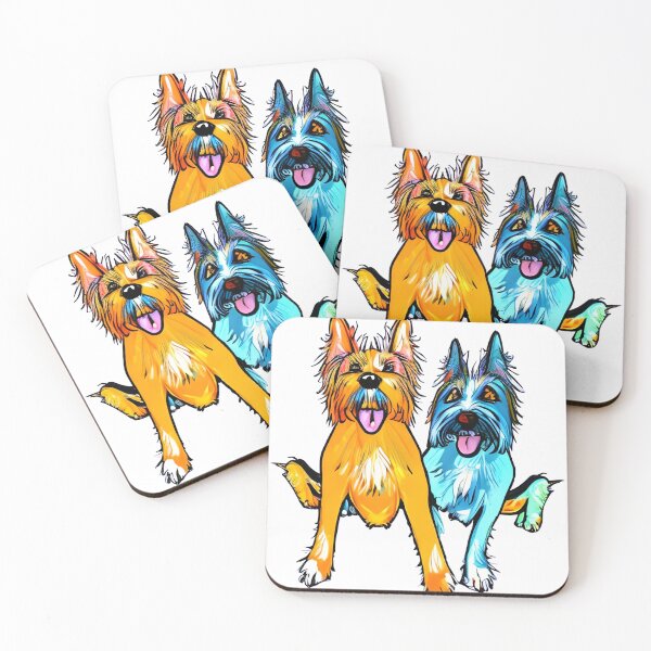 Item preview, Colourful dogs having fun arwork designed and sold by The Love Quill.