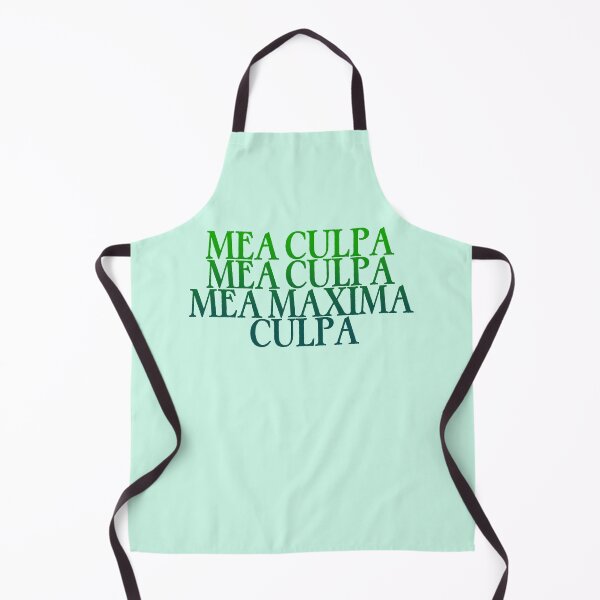 Item preview, Mea Culpa, Mea Maxima Culpa (Latin: Through my fault, through my most grievous fault) Green designed and sold by TheCatholicLady.