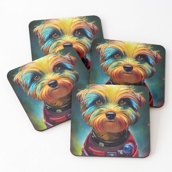Item preview, Astronaut Yorkie Puppy Nr. 1 designed and sold by thesupremewiz.