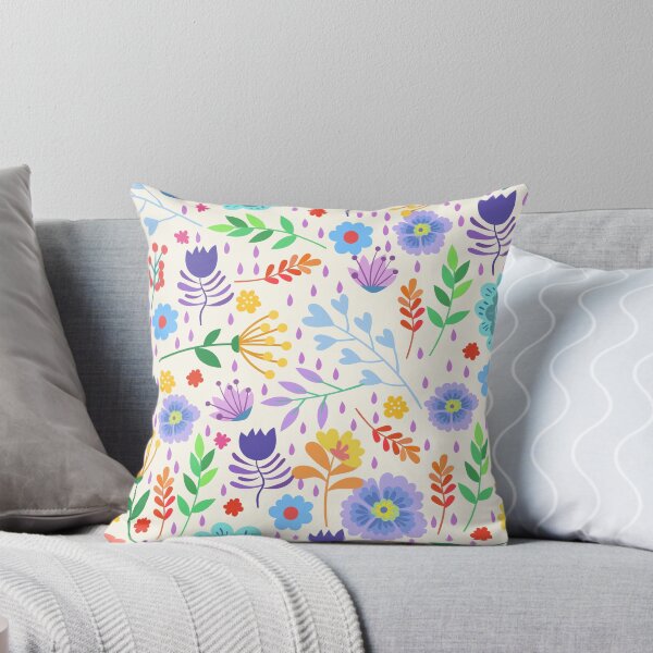 Item preview, Colorful Folksy Flower Pattern designed and sold by Evanka.