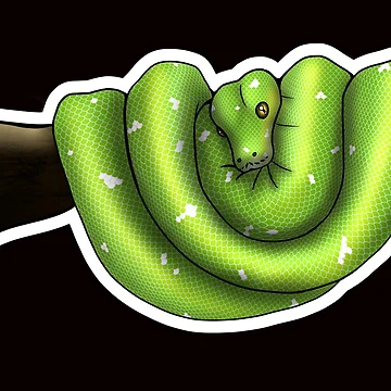 Artwork thumbnail, Green Tree Python Normal by Kirin-Riki