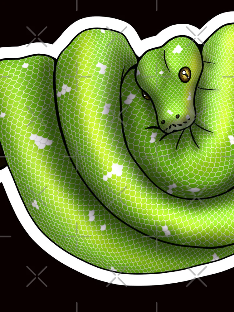 Thumbnail 4 of 4, iPhone Case, Green Tree Python Normal designed and sold by Kirin-Riki.