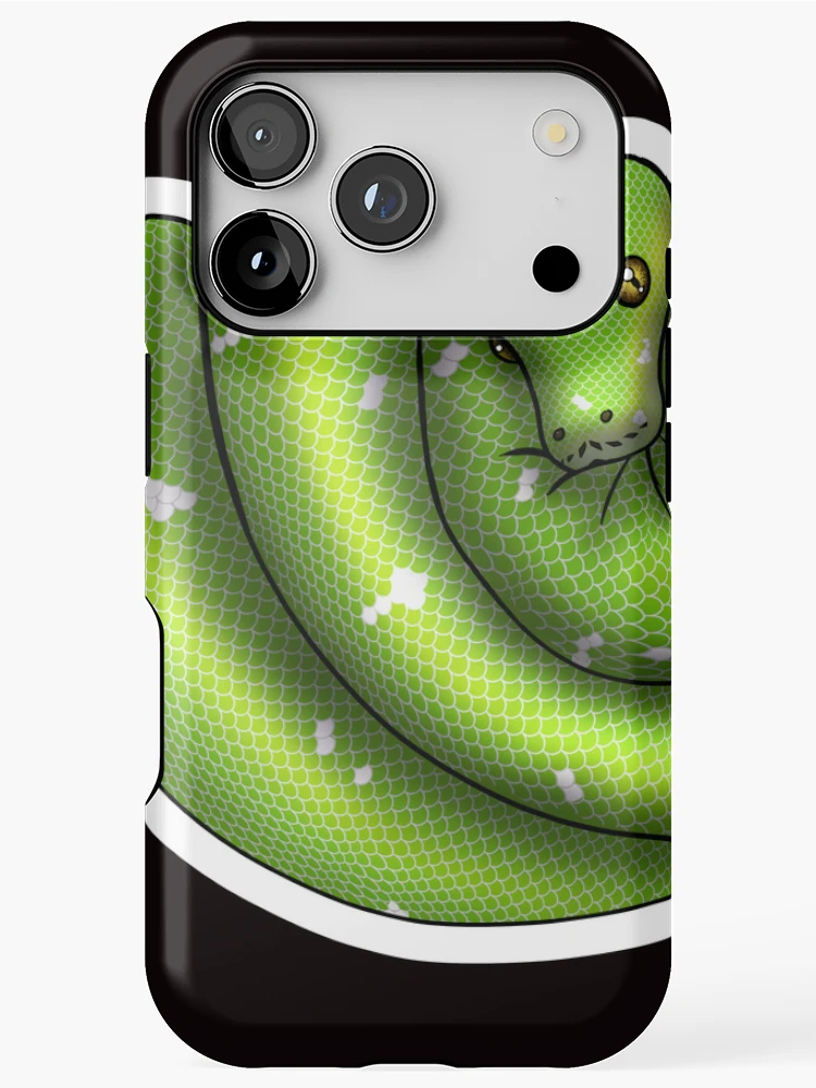 Thumbnail 1 of 4, iPhone Case, Green Tree Python Normal designed and sold by Kirin-Riki.