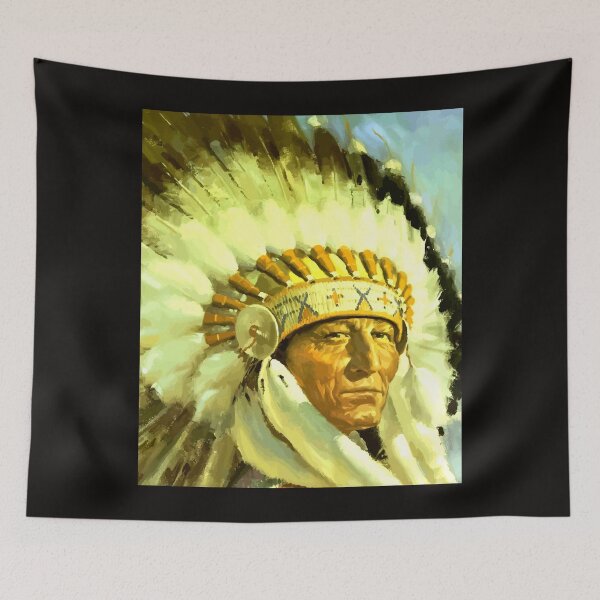 Item preview, FIRST NATIONS chief GREETING CARD designed and sold by starfishstuff.