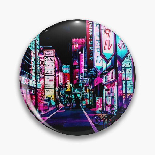 Item preview, Tokyo Street Night Neon Light Poster designed and sold by cricreet.