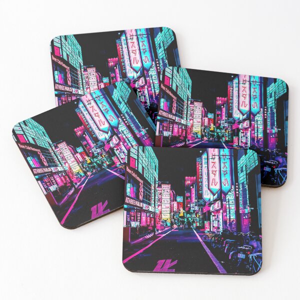 Item preview, Tokyo Street Night Neon Light Poster designed and sold by cricreet.