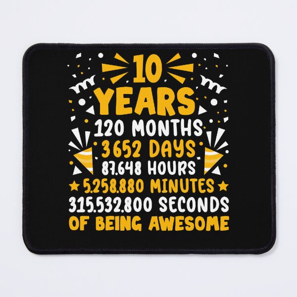 Item preview, 10th Birthday Party 10 Years 120 Months Of Being Awesome designed and sold by Best Designer.