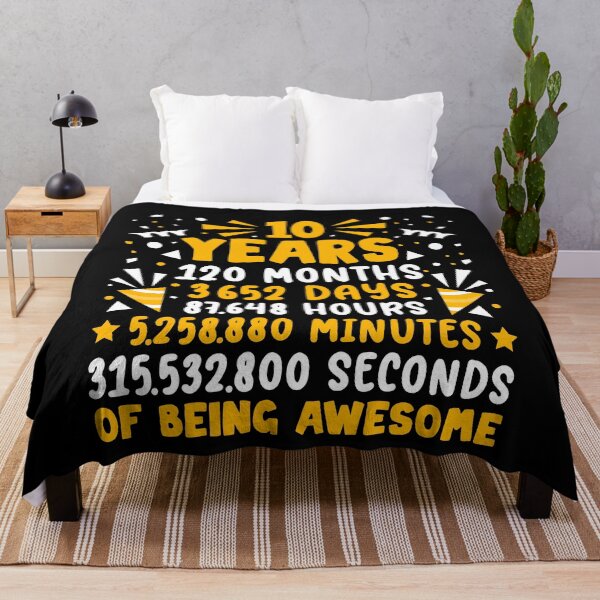 Item preview, 10th Birthday Party 10 Years 120 Months Of Being Awesome designed and sold by Best Designer.