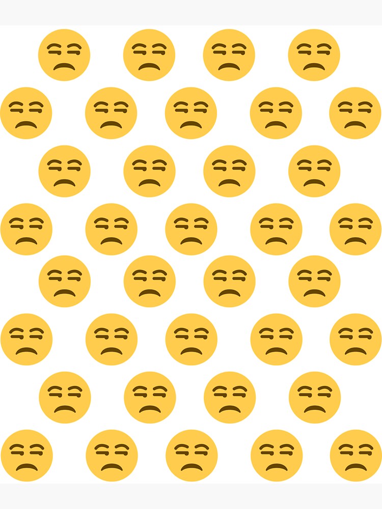 Unamused Face Emojis Stickers for Sale