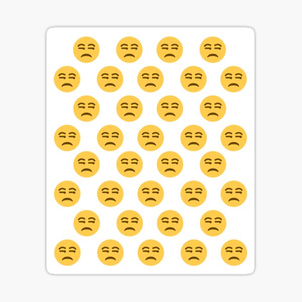 Unamused Face Dissatisfied Meh Side eye Emoji Sticker For Sale By unamused-face-dissatisfied-meh-side-eye-emoji-sticker-for-sale-by