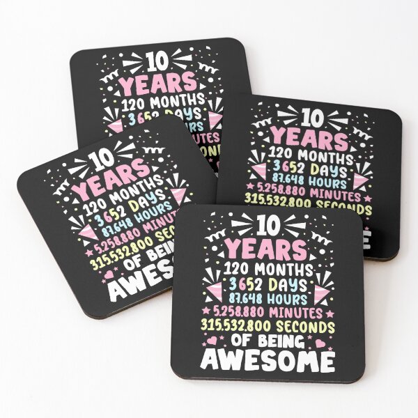 Item preview, 10th Birthday Party 10 Years 120 Months Of Being Awesome designed and sold by Best Designer.