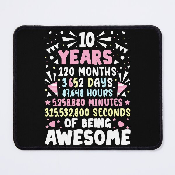Item preview, 10th Birthday Party 10 Years 120 Months Of Being Awesome designed and sold by Best Designer.