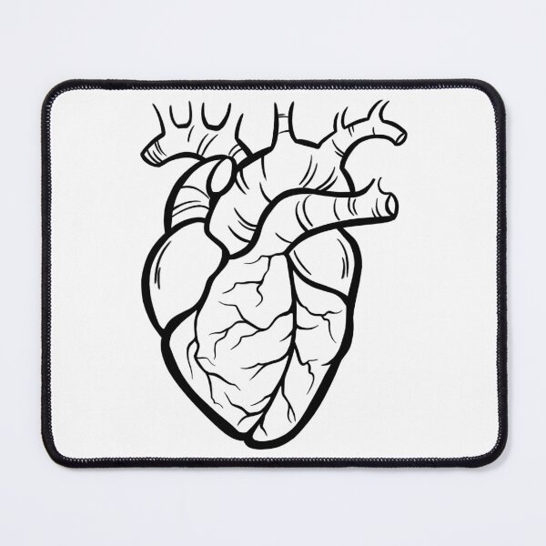 Item preview, heart black on white designed and sold by SaharaaDraws.