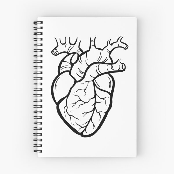 Item preview, heart black on white designed and sold by SaharaaDraws.