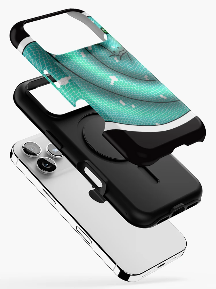Thumbnail 2 of 4, iPhone Case, Green Tree Python Blue designed and sold by Kirin-Riki.